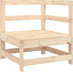 vidaXL Canapea de colț pentru grădină, lemn masiv de pin