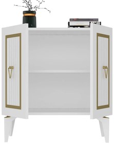 Dulap Lideke 3 (alb + auriu) . 1093351