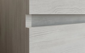 Set Mobilier Baie Suspendat Salta, 100cm Rovere Bianco