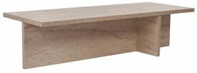 Măsuță de conferință Harbor Travertine, travertin