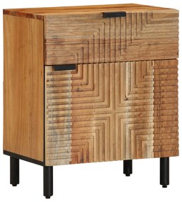 vidaXL Noptieră, 50x33x60 cm, lemn masiv de acacia
