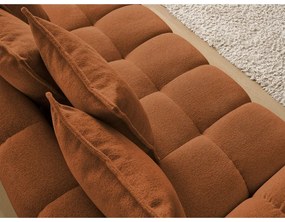 Canapea teracotă cu tapițerie din chenille 278 cm Everest – Bobochic Paris