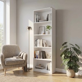 Biblioteca Adore Modern, 5 rafturi, 64x182x26 cm