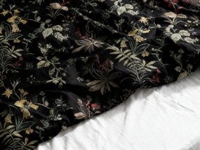 Lenjerie de pat din bumbac Renforce FLORWELLA negru Dimensiune lenjerie de pat: 70 x 90 cm | 140 x 200 cm