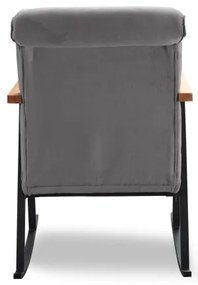 Fotoliu balansoar LUNI, gri