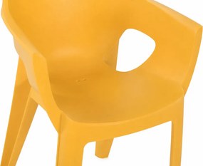 Scaun de luat masa pentru gradina IVY, galben