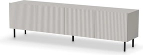 Comoda TV PAXOS RTV-2, casmir/negru, PAL laminat/otel, 200x40x54 cm