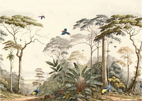 Tablou pe sticlă - Pădurea tropicală amazoniană (70x50 cm)