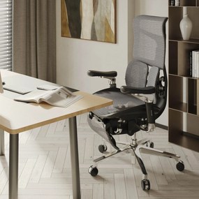 Scaun de birou ergonomic BRAVE V-Kinetic: negru