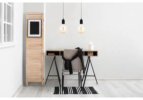 Lustră pe cablu MIROS 2xE27/60W/230V neagră