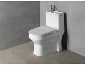 Aqualine HYGIE - WC combinat cu lavoar, ceramică, alb