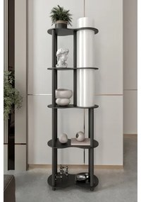 Lampadar NOTO cu polițe, 1xE27/40W/230V, negru