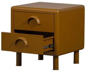 Noptieră galben ocru din metal Rune – WOOOD