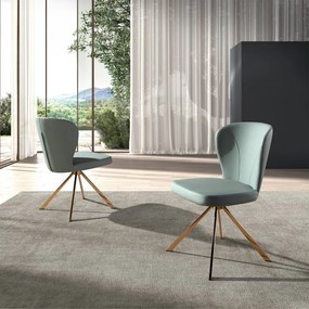 Scaun pivotant piele sintetica verde deschis Chair