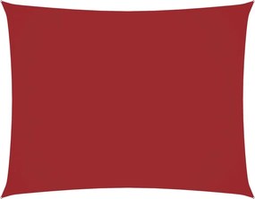 vidaXL Pânză parasolar, roșu, 4x5 m, țesătură oxford, dreptunghiular