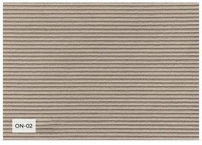 Colțar bej extensibil cu tapițerie din catifea reiată (colț variabil) Lazy Lukka – Miuform