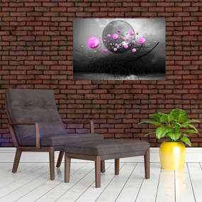 Tabloul cu bile roz (90x60 cm)