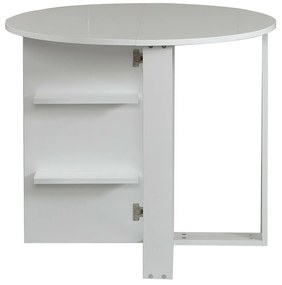 Masă pliantă Middle Shiny White
