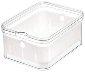 Cutie depozitare transparentă cu capac iDesign, 21 x 16 cm
