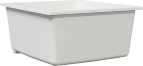 vidaXL Chiuvetă de bucătărie Alb 38 x 44 x 20 cm Granit