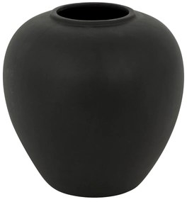 Vază sferică ceramică neagră Rily H22