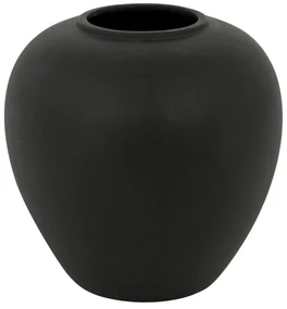 Vază sferică ceramică neagră Rily H22