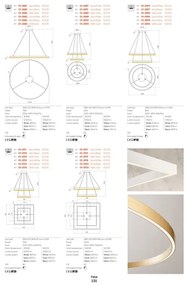 Aplică LED dimabilă Redo 01-2817 FEBE LED/24W/230V auriu