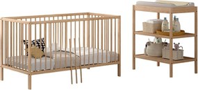 Set de mobilă pentru copii 2 buc. din lemn de fag Dino – Vipack