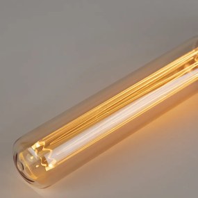 Lampa cu tub cu filament LED E27 cu sticla chihlimbar 2W 65 lumeni 1800K
