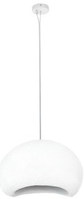 Lustra suspendata design decorativ Cloud alb 40cm