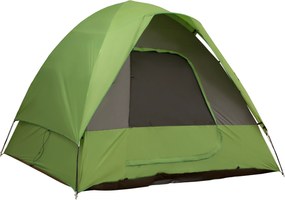 Outsunny Cort auto, cort de camping, cort de călătorie, pentru 4-5 persoane, fibră de sticlă, poliester, verde, 300 x 300 x 230 cm | Aosom Romania