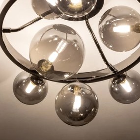 Lustră LED aplicată Brilagi MILLA 10xG9/3W/230V crom lucios/fumuriu