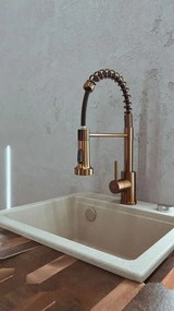 Baterie de bucatarie REA Colin cupru periat