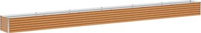 vidaXL Strat înălțat de grădină 582 x 50 x 36 cm Oțel Galvanizat