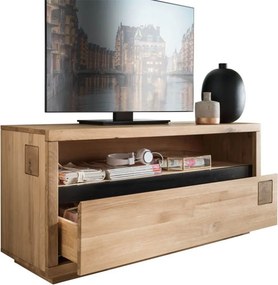 Comodă TV lemn masiv Urban Loft, 120 × 40 × 56 cm