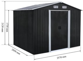 Casă de depozitare a uneltelor de grădină Alaska 6x8