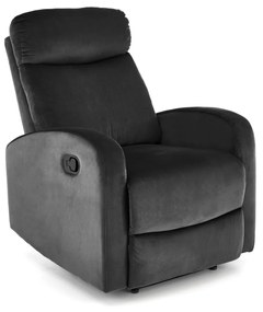 Fotoliu recliner Wonder negru H98 cm