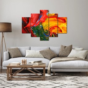 Tablou - Abstractizare albăstrire cu o perie (150x105 cm)