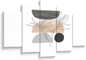 Tablou - Linie de artă flori N⁰2 (150x105 cm)