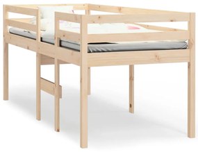 821609 vidaXL Pat înalt de dormitor, 80x200 cm, lemn masiv de pin