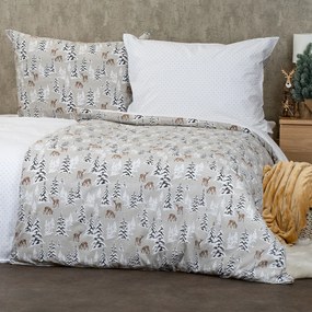 Lenjerie de pat din bumbac 4Home Christmas forest, 140 x 220 cm, 70 x 90 cm