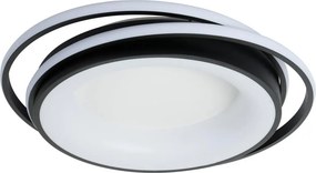 Brilagi - Plafonieră LED dimabilă FLARE LED/84W/230V 47x51 cm neagră + telecomandă