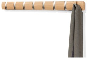 Cuier de perete în culoare naturală din lemn masiv de frasin Flip – Umbra