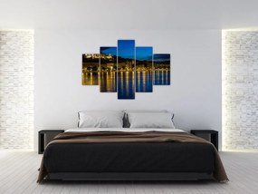 Tablou orașului nocturn (150x105 cm)