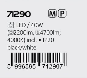 Plafoniera LED design modern Mathiola negru