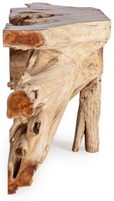 Consola finisaj natural din lemn de Teak, 150x45x80 cm, Lisandra Bizzotto