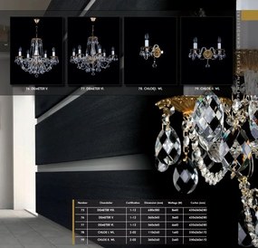 Aplica de perete Cristal Bohemia Exclusive Chloe II. WL CE