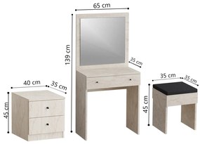 Masă de toaletă Nikki (Travertin) . 1102392
