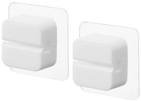 Set de agățătoare multifuncționale alb 2 buc. din silicon Film Hook – YAMAZAKI