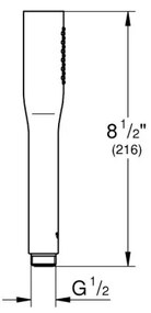 GROHE 26466000 - Duș de mână STICK crom lucios
